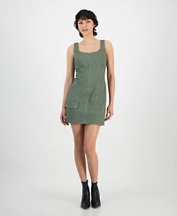 Bar Iii Women's Sleeveless Sweetheart Cargo Mini Dress, Exclusively at Macy's