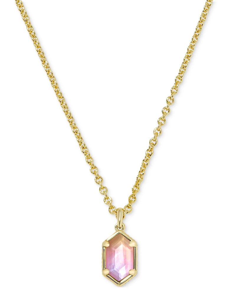 Kendra Scott 14k Gold-Plated Hallie Short 18" Pendant Necklace