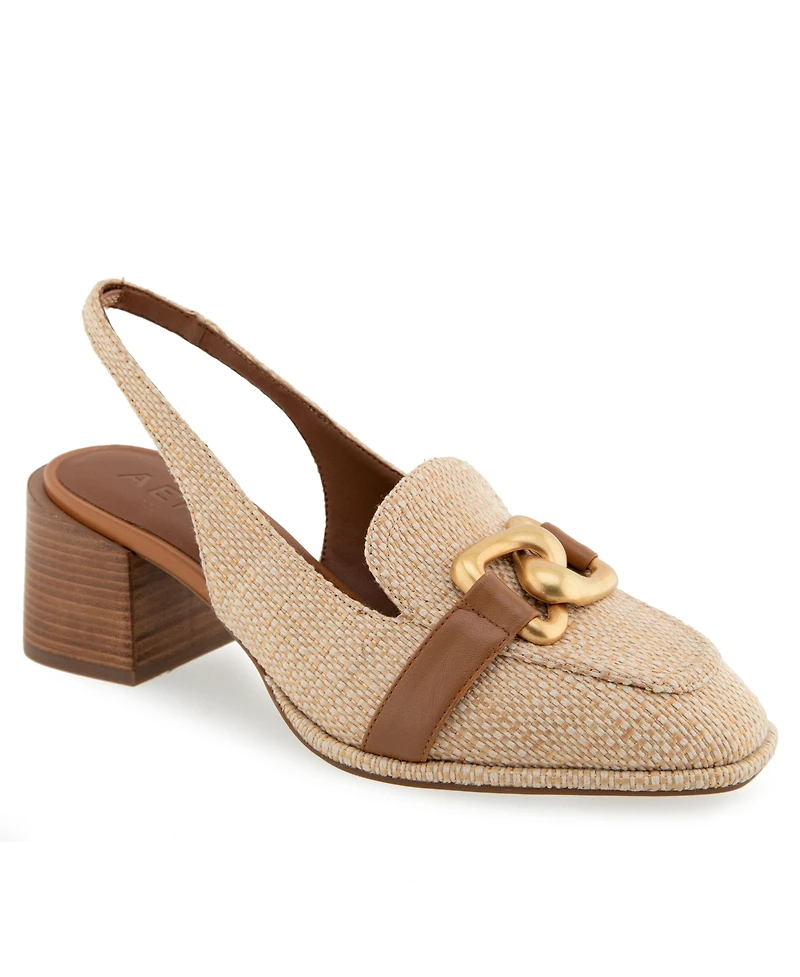 Aerosoles Women's Allure Almond Toe Slingback Heels