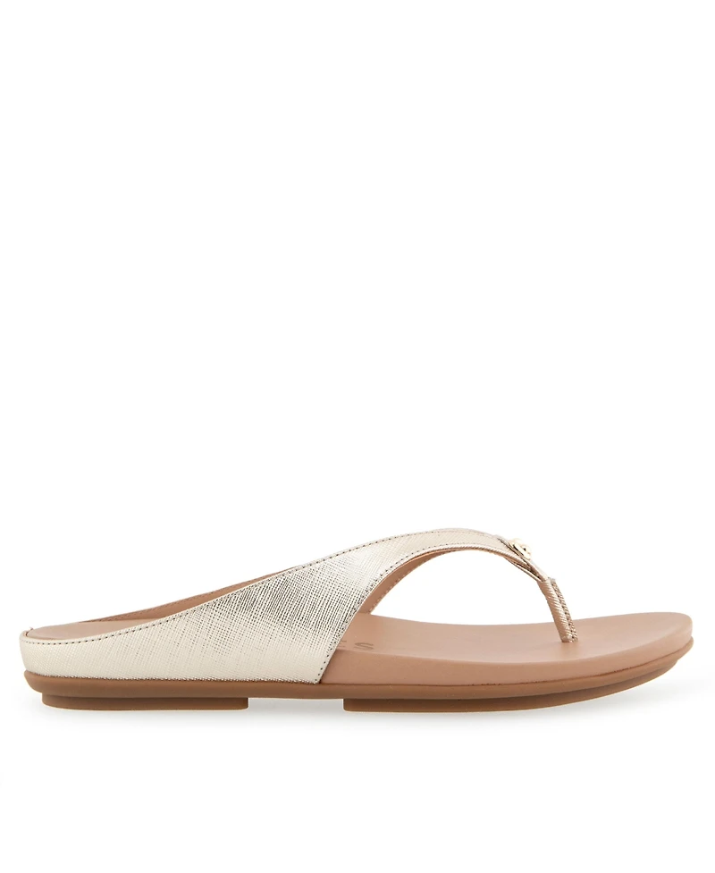Aerosoles Women's Fisher Round Toe Thong Sandals