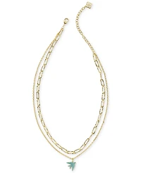 Kendra Scott 14k Gold-Plated Melody Bird Multi Strand Necklace, 16-1/2" + 3" extender