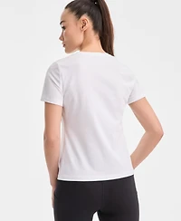Id Ideology Women's Essential Cotton Short-Sleeve T-Shirt, Exclusively at Macy's