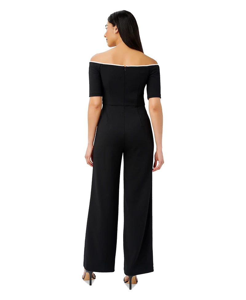 Adrianna Papell Women's Off-The-Shoulder Jumpsuit