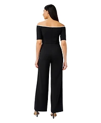 Adrianna Papell Women's Off-The-Shoulder Jumpsuit