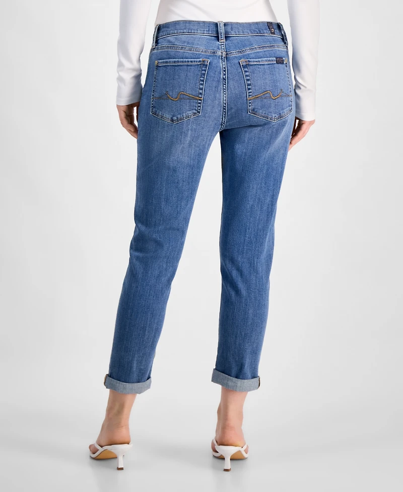 7 For All Mankind Women's Josefina Cuffed Skinny Jeans