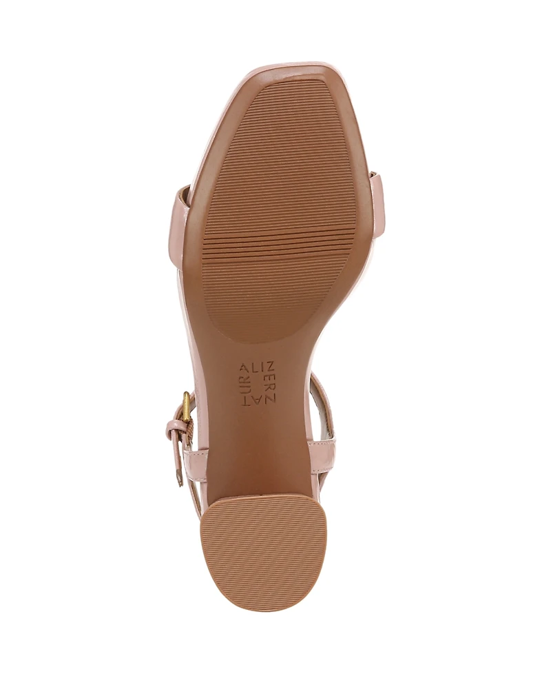 Naturalizer Women's Izzy Ankle Strap Low-Heel Dress Sandals