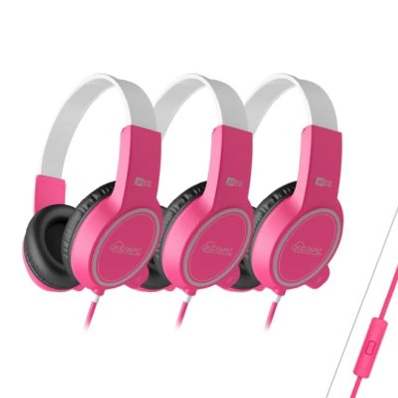 Mee Audio Kidjamz Kj35 3 Pack 3.5mm Kids Headphones W Inline Microphone