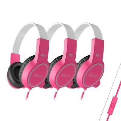 Mee Audio Kidjamz Kj35 3 Pack 3.5mm Kids Headphones W Inline Microphone