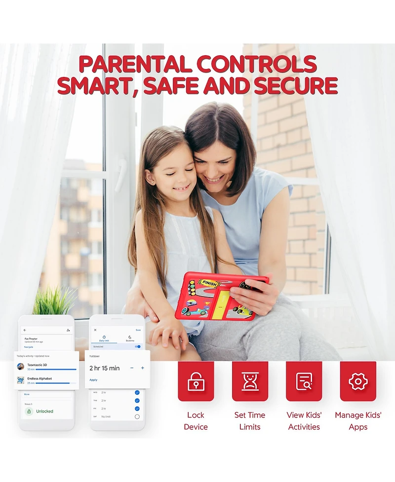 Contixo K103 10" Kids Tablet - 8-Core 2.0GHz, 3GB Ram, 32GB Storage, Android 13, Preloaded with 80 Disney E-books & Contixo Academy