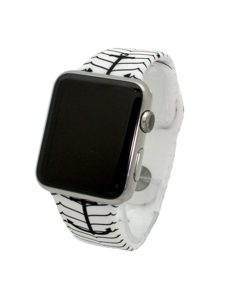 Olivia Pratt Anchor Printed Silicone Apple Watch Band