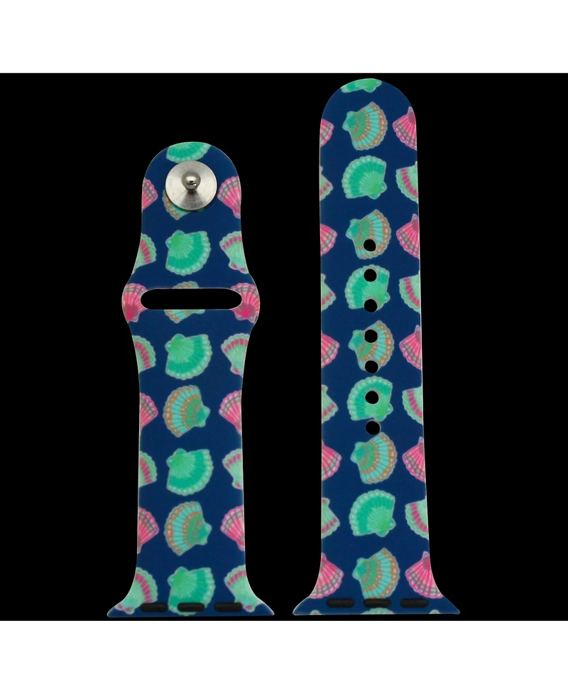 Olivia Pratt Seashell Printed Silicone Apple Watch Bands