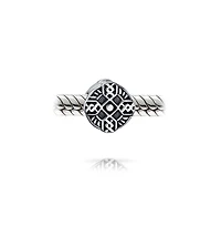 Bling Jewelry Celtic Trinity Cross Charm Bead Sterling Silver European Bracelets