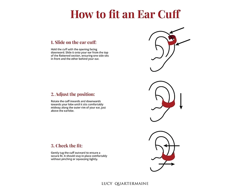 Art Deco Ear Cuff Earring