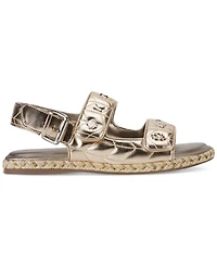 Karl Lagerfeld Paris Women's Charlay Almond Toe Flat Sandals