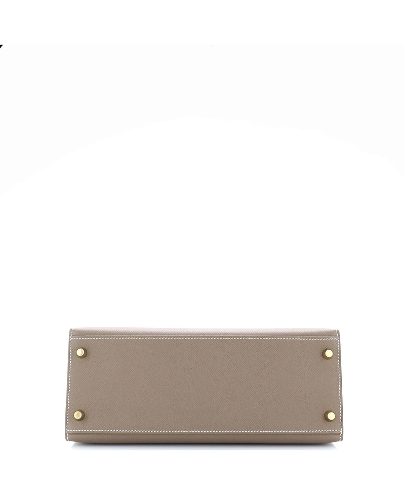 Pre-Owned HERMES Kelly 28 Handbag Epsom with Gold Hardware