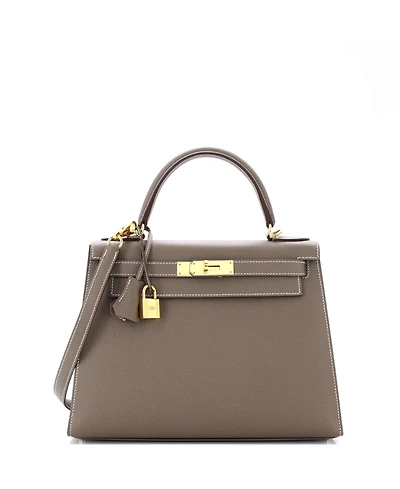 Pre-Owned HERMES Kelly 28 Handbag Epsom with Gold Hardware
