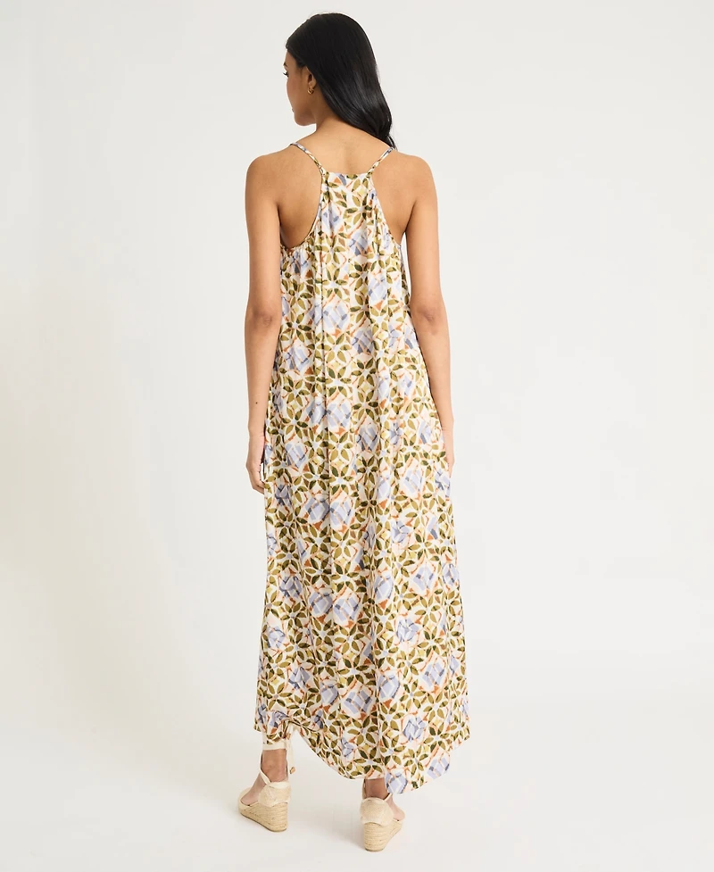 The Good Journey Women's Printed Racerback Maxi Dress