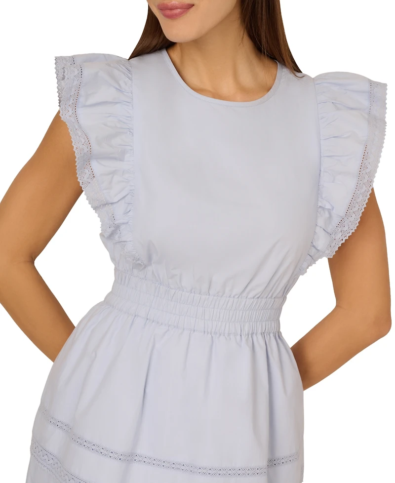Adrianna by Adrianna Papell Women's Cotton Tiered Mini Dress