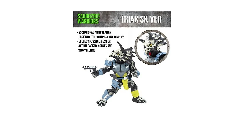 Boss Fight Studio Saurozoic Warrior Triax Skiver Night Lands Deco