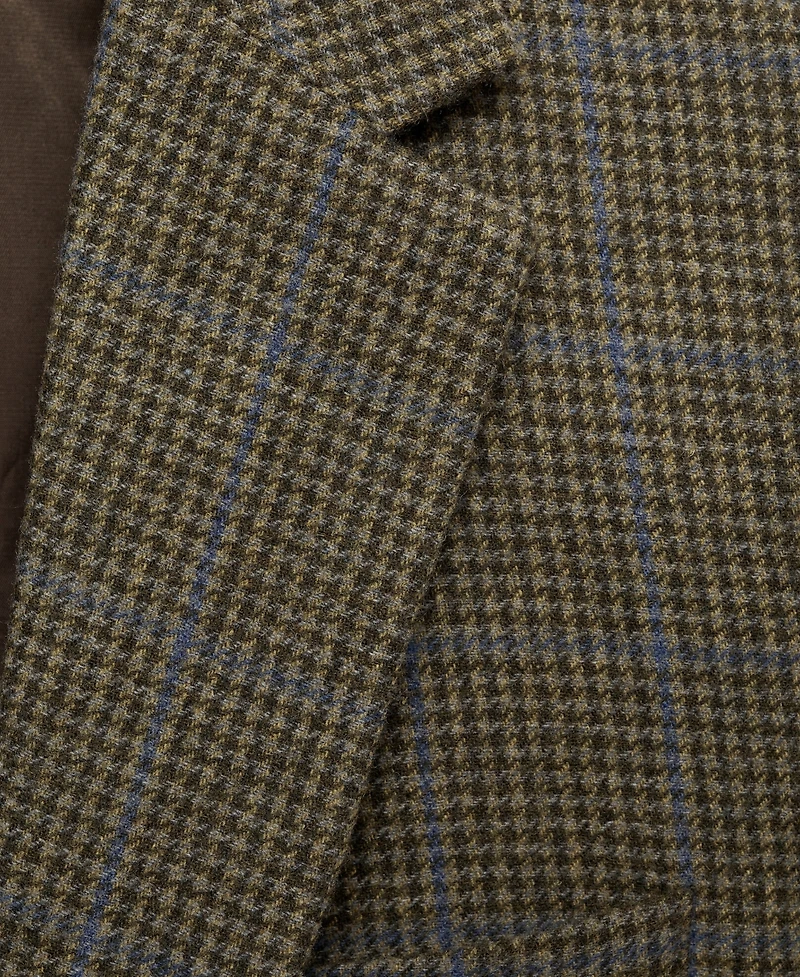 Mango Men's Slim-Fit Wool Houndstooth Blazer