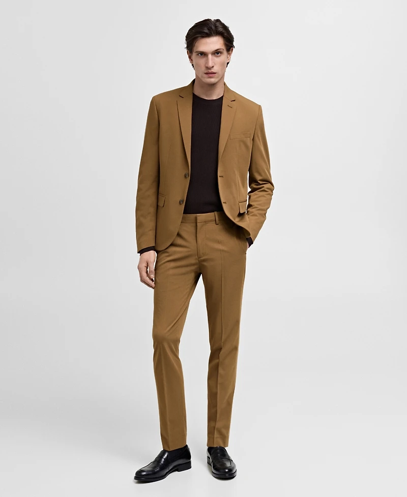 Mango Men's Super Slim-Fit Stretch Suit Pants