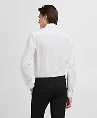 Mango Men's Slim-Fit Cotton Poplin Dress Shirt