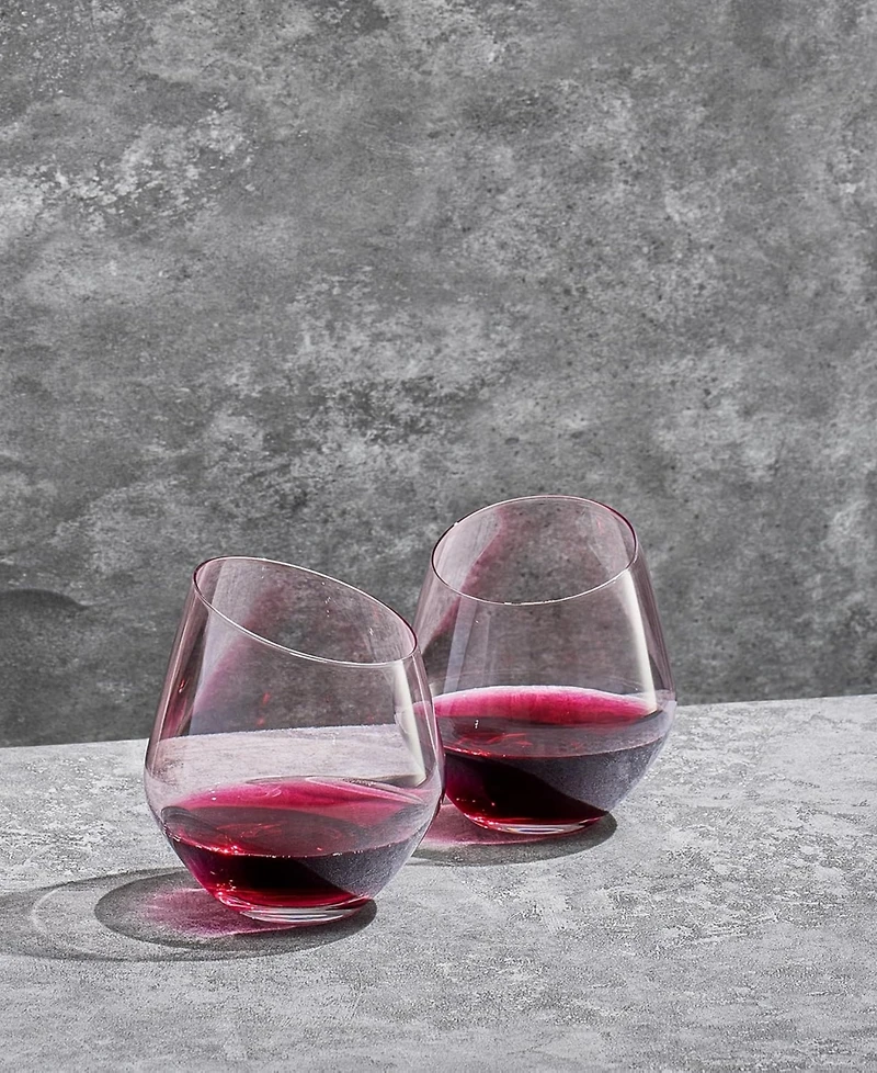 The Wine Savant Khen Pink Wine Glasses, Set of 2