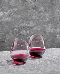 The Wine Savant Khen Pink Wine Glasses, Set of 2