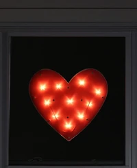 Northlight 14.25" Lighted Heart Valentine's Day Window Silhouette Decoration