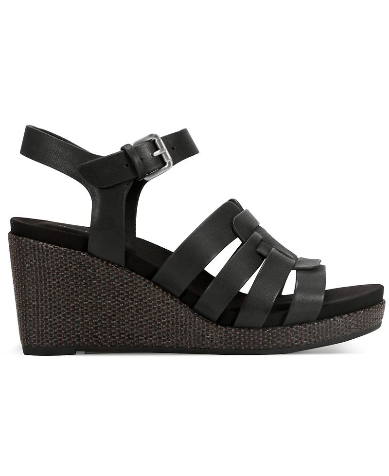 Rockport Women's Bessa Open Toe Strappy Wedge Sandals