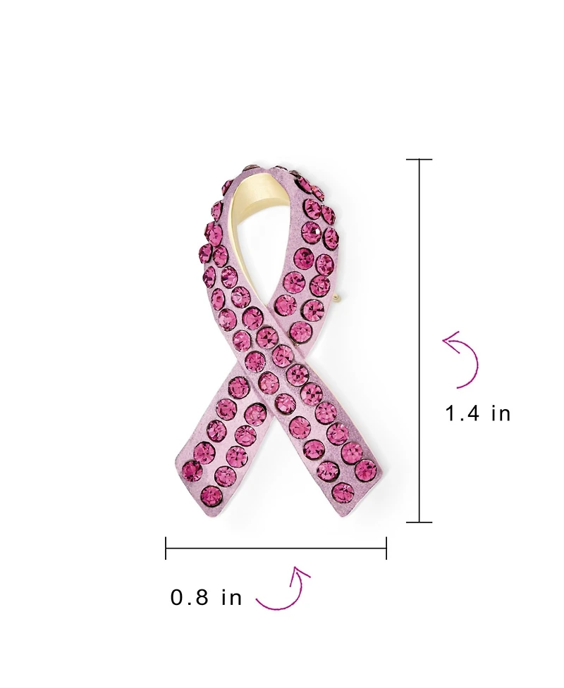 Bling Jewelry Cancer Awareness Brooch Pin Multi Color Crystal Enamel Support Symbol