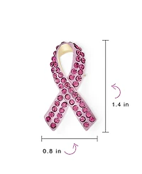 Bling Jewelry Cancer Awareness Brooch Pin Multi Color Crystal Enamel Support Symbol