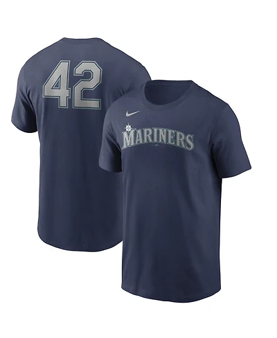 Nike Men's Navy Seattle Mariners Jackie Robinson Day Team 42 T-Shirt