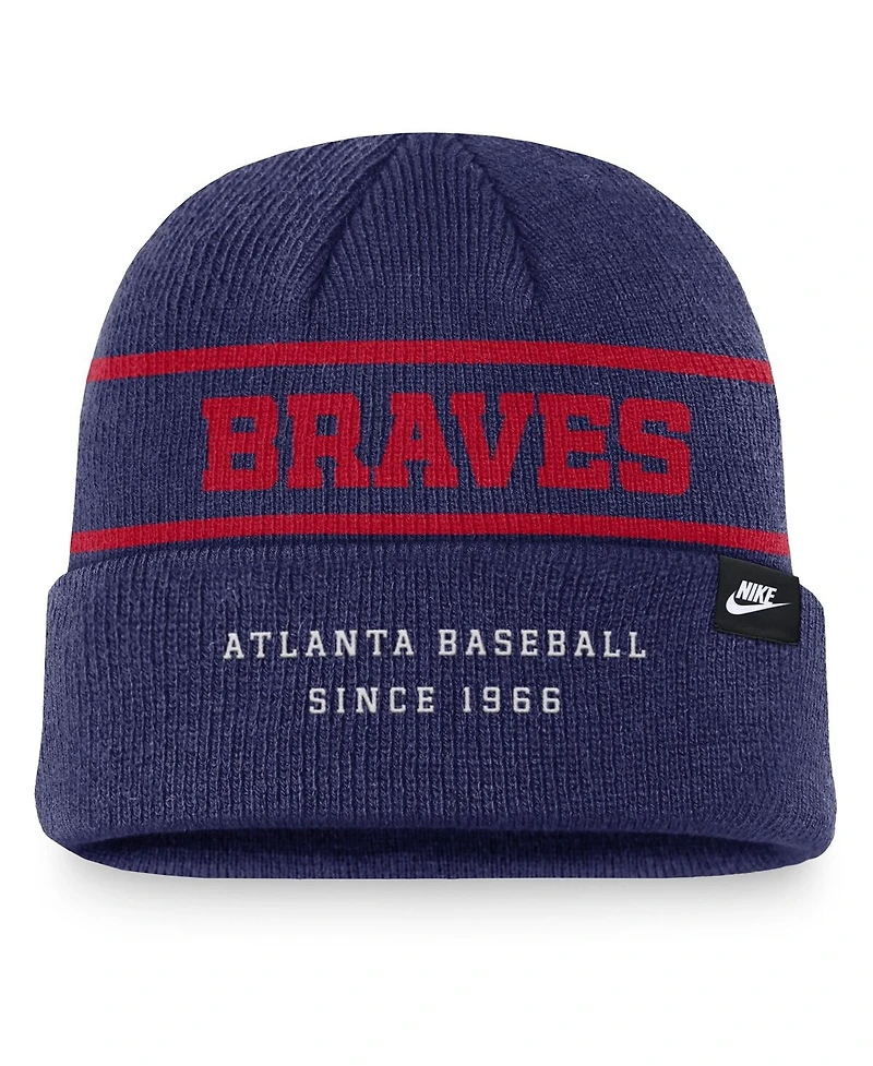 Nike Men's Royal Atlanta Braves Cooperstown Collection Rewind Terra Cuffed Knit Hat