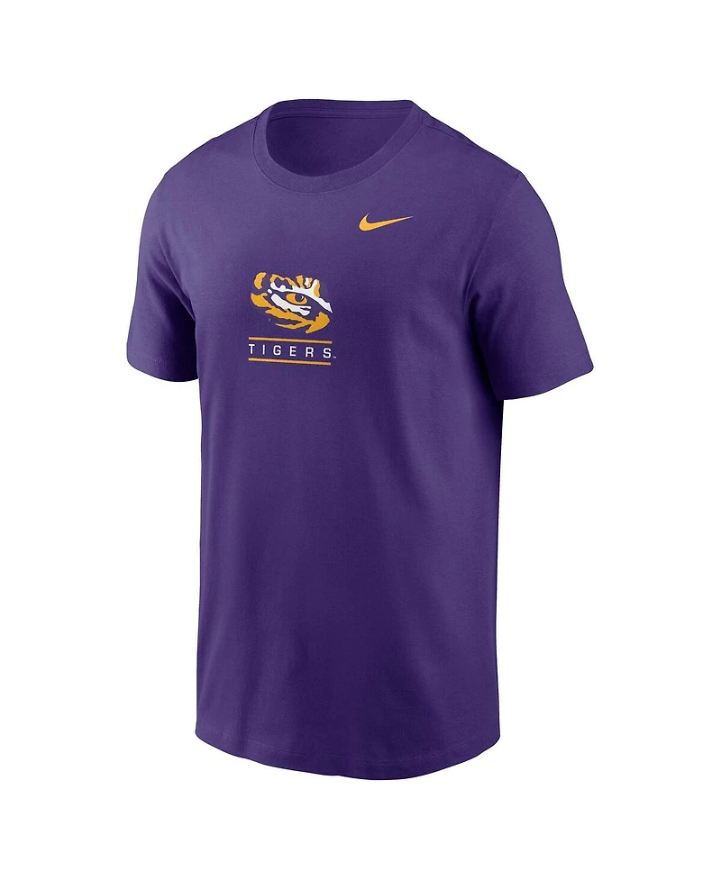 Nike Men's Purple Lsu Tigers 2-Hit T-Shirt