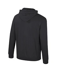 Colosseum Men's Black Iowa Hawkeyes Big Tall Cap E-Tan Pullover Hoodie