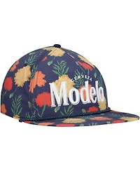 Lids Men's Navy Modelo Beer Rope Floral Golfer Adjustable Hat