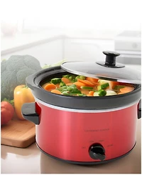 Elite Cuisine 2 Quart Oval Stainless Steel Slow Cooker