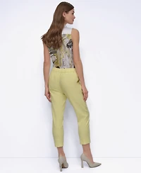Dkny Women's Flat-Front Straight-Leg Ankle Pants