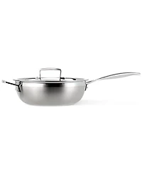 Le Creuset Classic Stainless Steel Round Chefs Pan, 3.5 Qt.