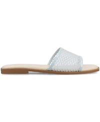 Journee Collection Women's Breckley Mesh Slide Flat Sandals