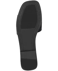 Journee Collection Women's Brodie Perforated Slide Flat Sandals