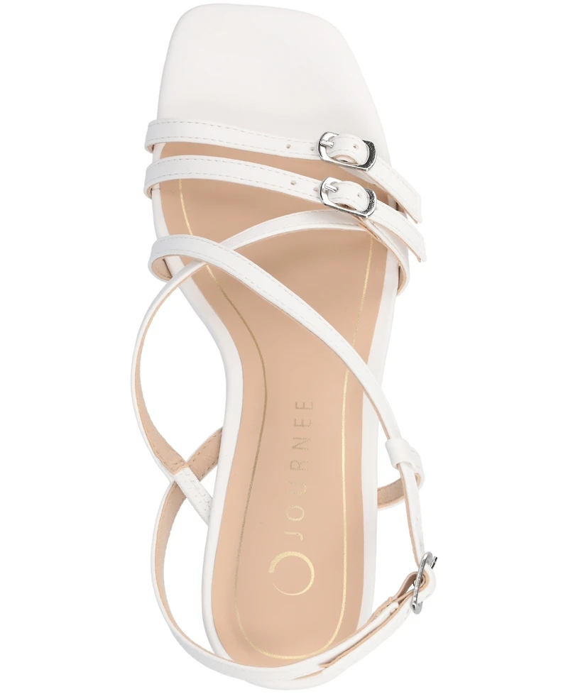 Journee Collection Women's Clinne Strappy Wedge Sandals