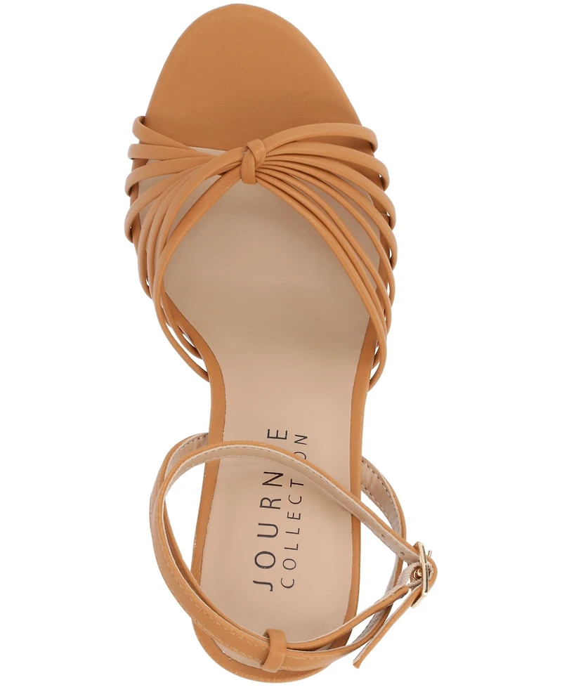 Journee Collection Women's Vanita Stiletto Strappy Dress Sandals