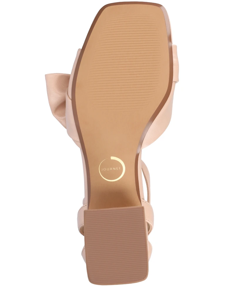 Journee Collection Women's Zevi Block Heel Dress Sandals