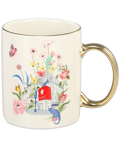Macy's Flower Show Ceramic Gold-Trim Coffee Mug, Exclusively at Macy's