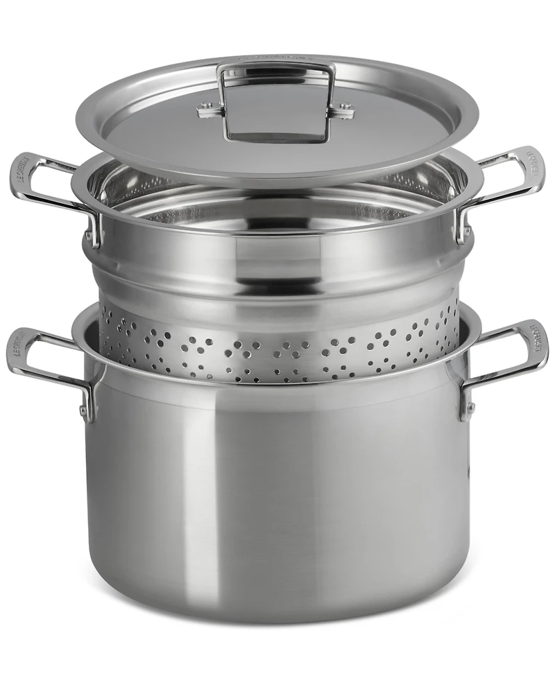 Le Creuset Classic Stainless Steel Deep Round Pasta Pot & Sieve, 7.5 Qt.
