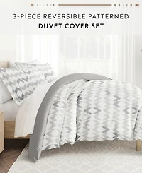 ienjoy Home Utra Soft Reversible 3-Pc. Duvet Cover Set, King/California King