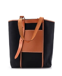 Pre-Owned HERMES 27 Etriviere Pocket Tote Toile and Leather