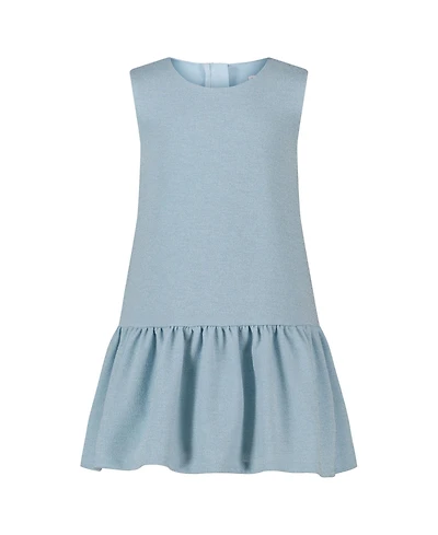 Blueberi Boulevard Toddler and Little Girls Drop Waist Sleeveless Peplum Hem Dress